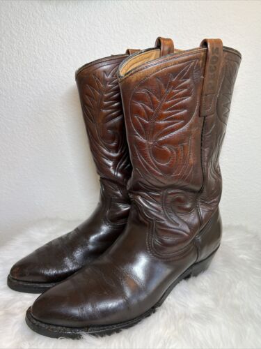 (Size 10 B) Red Wing 9801-1 Pecos Brown Leather R… - image 1