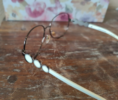 Vintage Lauren Michaels Brown Gold Oval Sunglasses Frames Only Lauren Michaels LM Vintage  main image 3