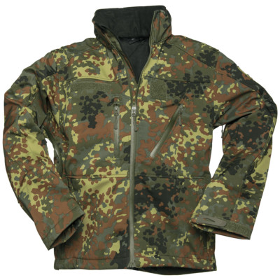 Mil-Tec Softshell Jacket SCU 14 Military Patrol Mens Hooded Coat