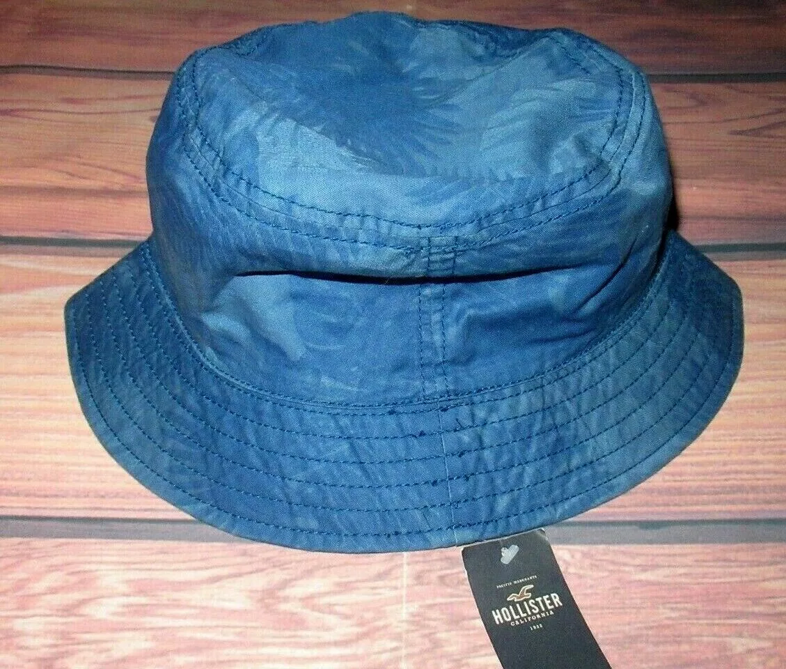 MENS HOLLISTER TROPICAL BLUE BUCKET HAT ONE SIZE eBay