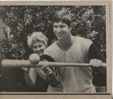 1968 Press Photo Tim Foli Free Agent Baseball Draft Pick New York Mets