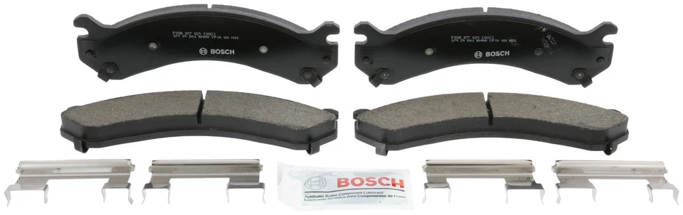Pastillas de freno traseras de cerámica QuietCast Bosch 2004 2005 para GMC Sierra 3500 2003-2006 Foto 4 de 4