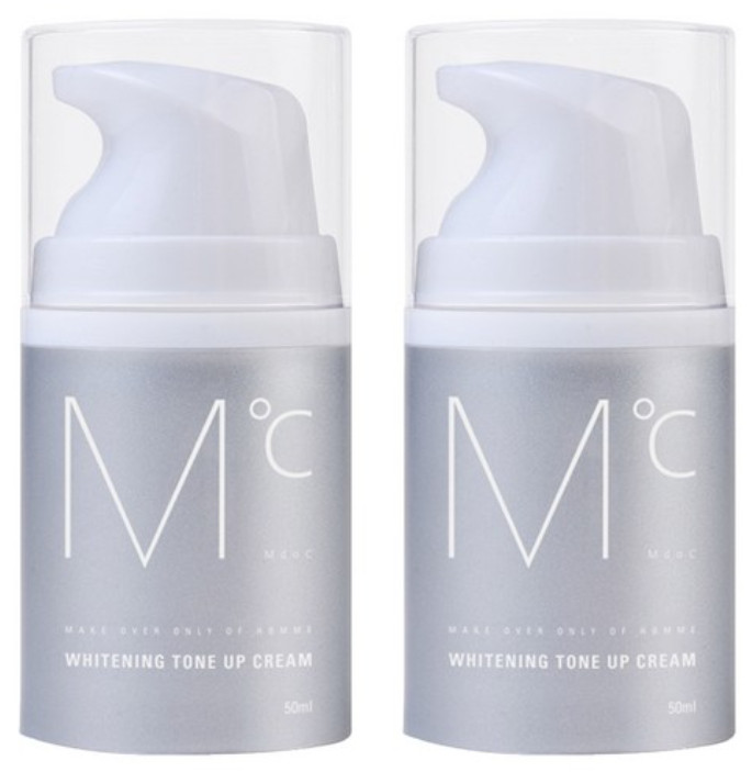 M˚C Whitening Tone Up Cream 50ml x 2pcs for Men Lightening Cream K-Beauty