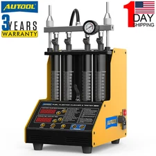 Fuel Injector Cleaner Tester Ultrasonic Cleaning Machine For Car Motorcycle USA