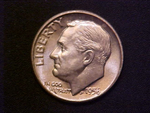 1956-D Roosevelt Dime - Very Nice Choice BU Collector Coin!-d2481duc