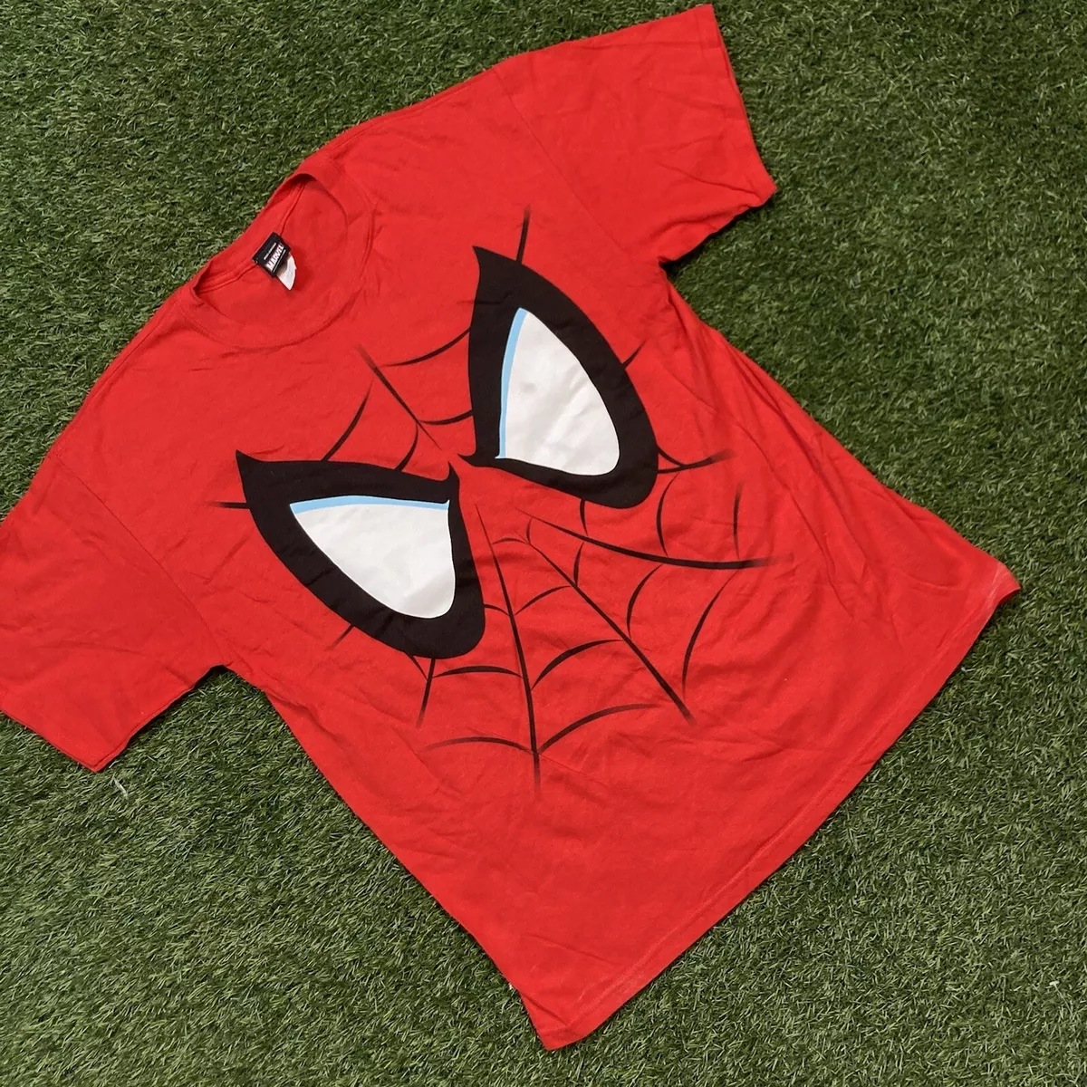Vintage Spider-Man Shirt L 00s Y2K Comic Book Movie Promo Marvel