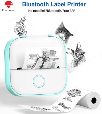 Phomemo Mini Drucker T02,Handy Fotodrucker für Mobiler Sticker Thermodrucker