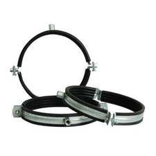Fascia tubo ventilazione M8/M10 zincata con inserto da Ø80 mm a 315 mm