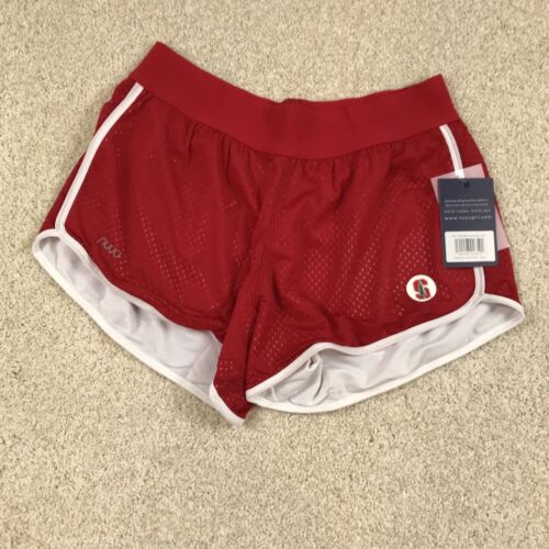 Stanford Cardinal NUYU Womens Small Mesh Running Shorts Red New