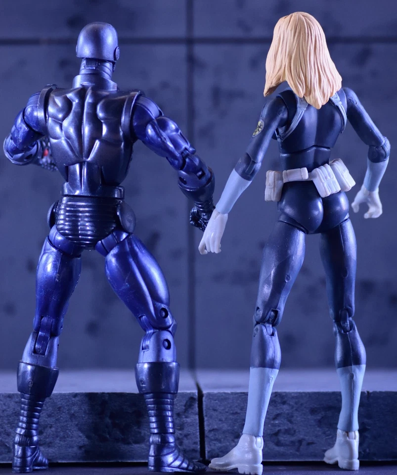 Marvel Legends Sharon Carter Stealth Iron Man SHIELD Super Spies paquetes gemelos 2009 Foto 2 de 4