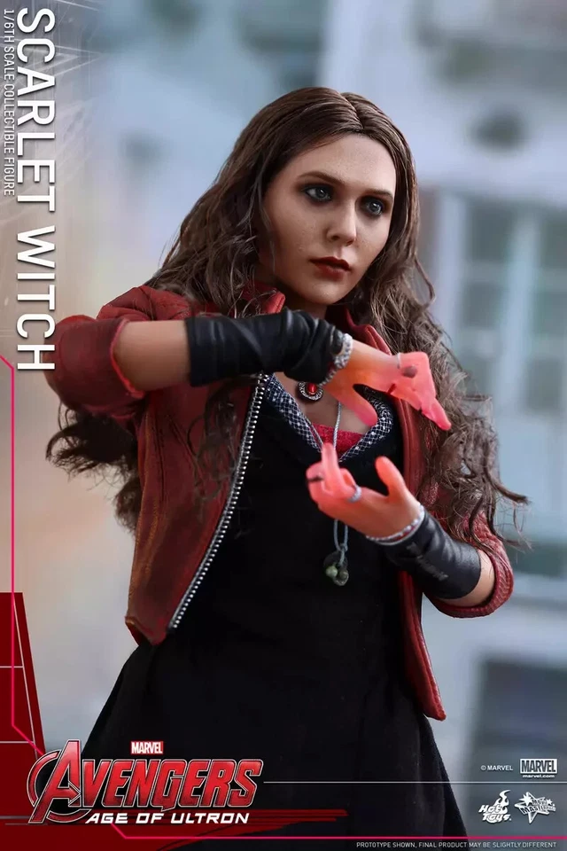 New Hot Toys MMS301 Avengers Age of Ultron AOU Scarlet Witch Elizabeth Olsen！ - Image 3 of 4