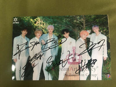 Astro Autograph Moon Bin Cha Eun Woo Rocky Yoo San-ha Jinjin MJ 6inches