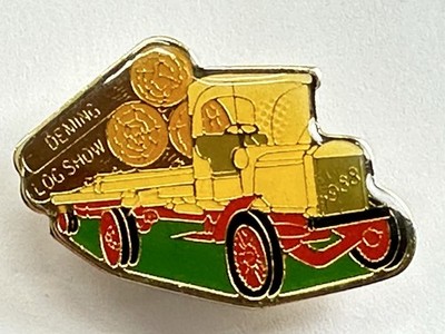 Vintage Deming Log Show 1988 Pin Event Benefiting Busted Up Loggers Deming WA