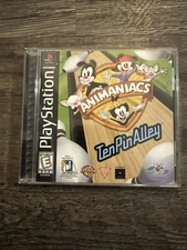 Animaniacs Ten Pin Alley PlayStation Video Game Bowling Multiplayer CIB PS1