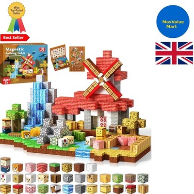 Lebendige magnetische Farm Blöcke 120-teiliges Set - Verbessern Sie Kreativität und Fähigkeiten!