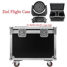 2in1 Flight Case for 36x10w/36x18w Led Wash Moving Head Light Stage Lighting