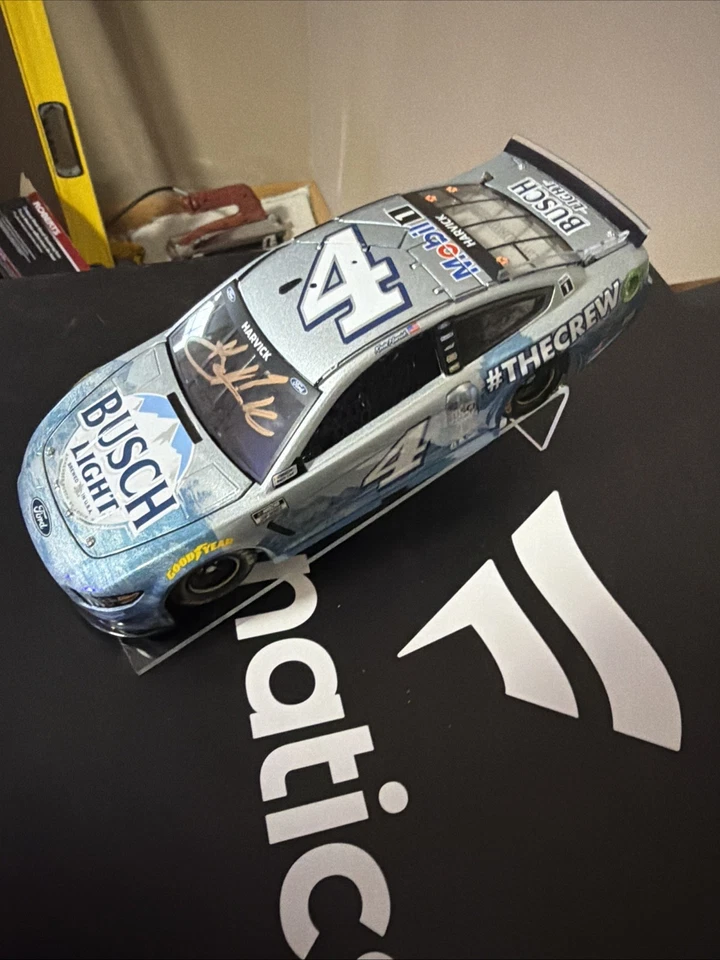 Autographed Kevin Harvick Busch Light #thecrew 1:24 - Image 2 of 2
