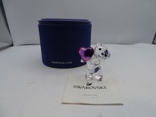Swarovski Crystal Kris Bear holding Heart In Original Box with Certificate