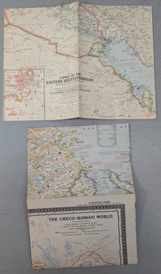 Nat'l. Geographic Map Lands of the Eastern Mediterranean & The Greco-Roman World