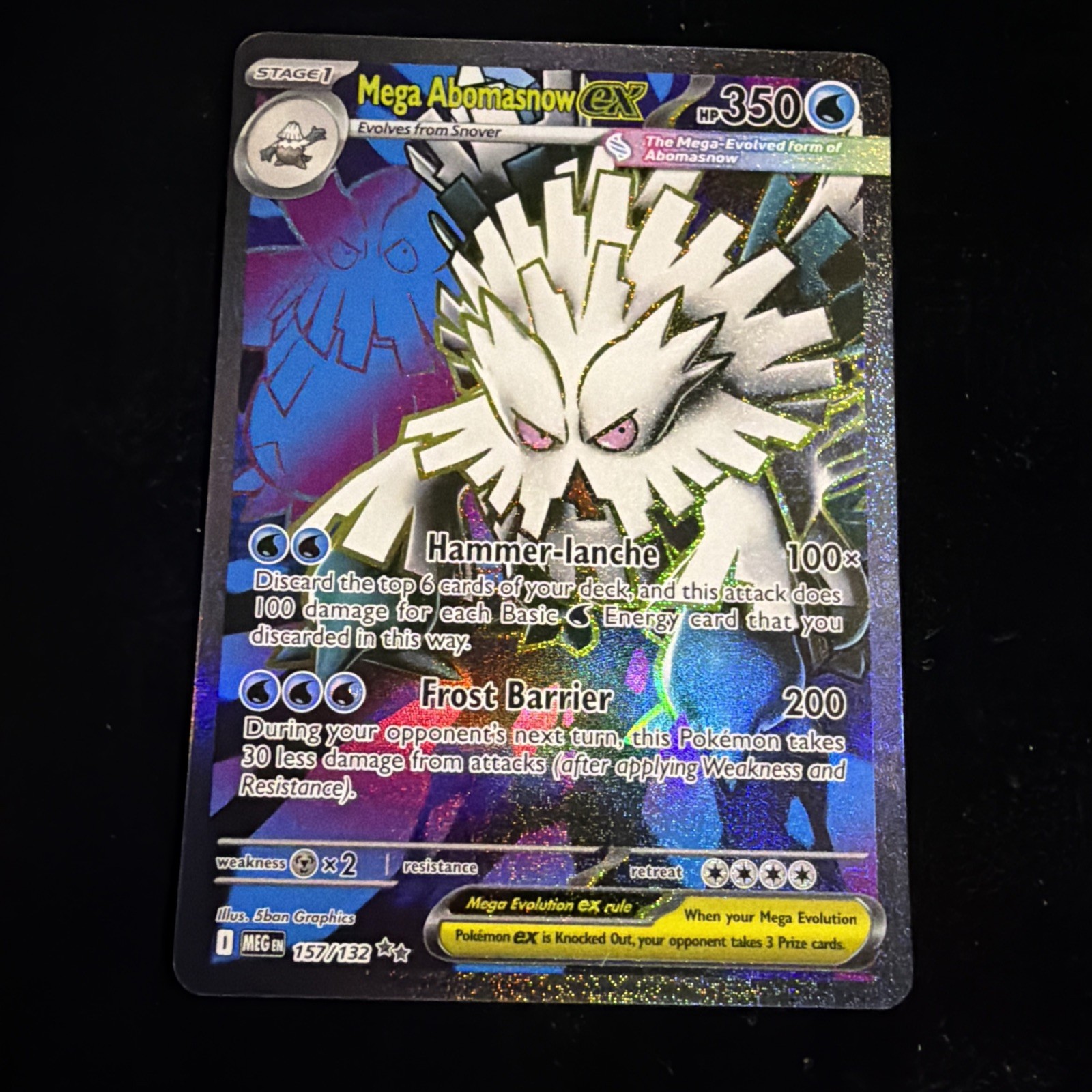 MEGA ABOMASNOW EX 157/132 ULTRA RARE MEGA EVOLUTION POKEMON TCG Card C