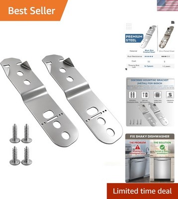 Replacement Dishwasher Brackets for Bosch & Major Brands   Rust Resistant Steel