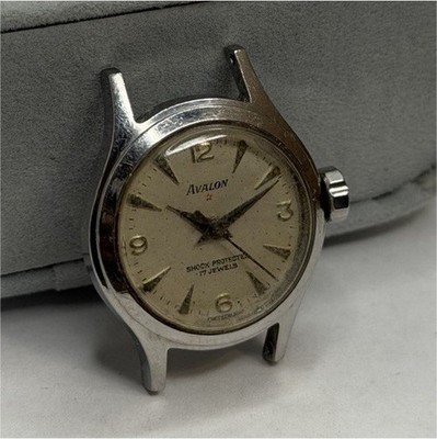 Vintage Avalon Watch Co Swiss 17 Jewel Manual Wind Wrist Watch Running