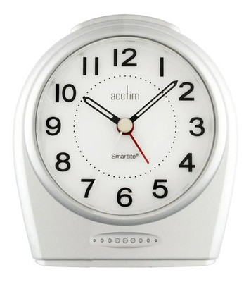 Acctim 14937 Astoria Smartlite nicht tickender Wecker - Silber