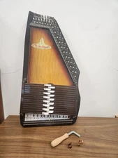 Vintage Chromaharp Harp Autoharp in Sunburst made in Japan Lap Harp Rhythm Band