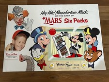 WOW 1950&rsquo;s MARS CANDY STORE POSTER ~ DISNEY MICKEY MOUSE CLUB w MICKEY DOLENZ