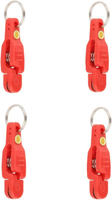 4Pcs Heavy-Duty Snap Release Clips with Key Ring for Fishing Tackle