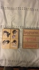 Hero Arts Women In Fancy Hats Set Of 4 & Happiness Special Blessed Rubber Stamps