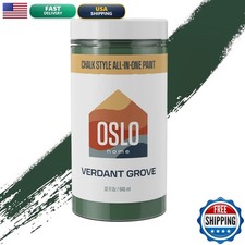Oslo Home Chalk Style All In One Paint Green Verdant Grove Quart32Oz Matte No