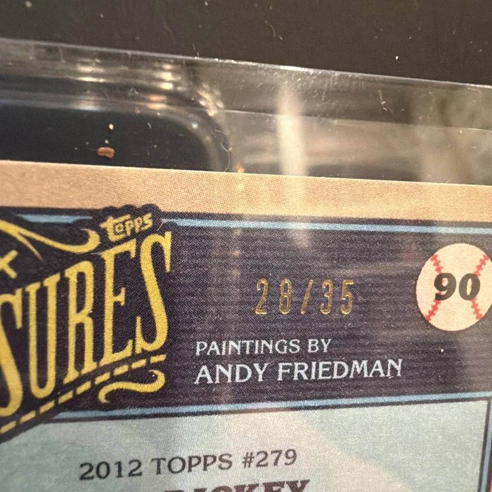 R.A. Dickey Auto/35 2025 Topps Shoebox Treasures Andy Friedman Logo Laminado Foto 3 de 3