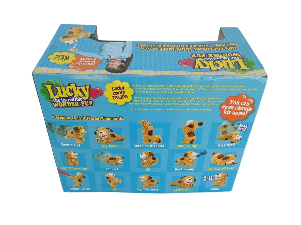 Lucky The Incredible Wonder Pup Zizzle 2006 15 Commands Battery Op