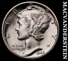 1944-D Silver Mercury Dime-Super Choice Gem Brilliant Unc No Reserve #G7537