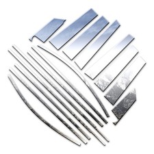 16p Luxury Fx Chrome Window Package Wposts Sill Fits 2011-20 Toyota Sienna