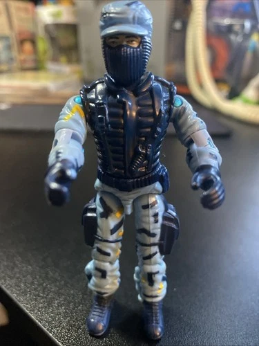 Vintage GIJoe Shockwave v1 SWAT 1988 Hasbro Action Figure Loose