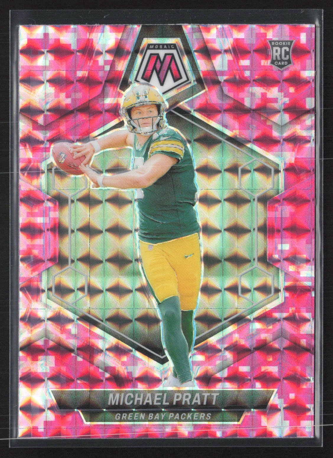 2024 Panini Mosaic #400 Michael Pratt Mosaic Camo Pink