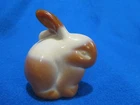 Fenton Chocolate Slag Glass Miniature Bunny 100th Anniversary