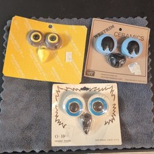 3 Sets Vintage Westrim Ceramics Blue Brown  Eyes Arts Crafts Beads Arizona