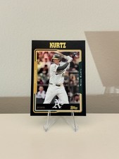 2025 Topps Archives Nick Kurtz Exclusive Black Foilboard Parallel Rookie Base