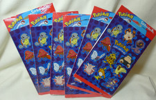 Stickety-Doo-Da POKEMON Stickers Lot of 6 Sealed Packages 12 sheets NOS