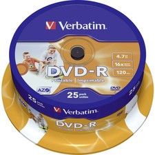 Verbatim 43538 DVD-R Rohling 4.7 GB 25 St. Sp...