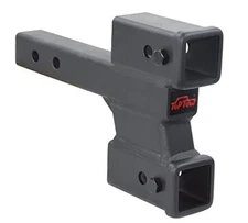  Trailer Dual Hitch Extender Adapter with 2 & 4-inch 2" and 4" Drop-Solid shank