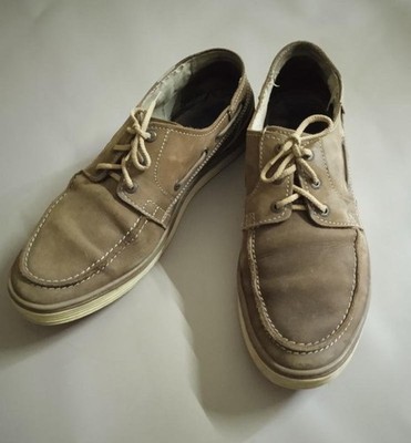 Men Camel Active Loafers Brown Leather 42