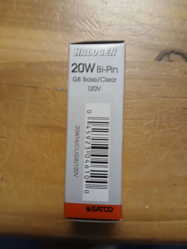 Satco S4610 S3539 S20T4/CL/G8 20W 120V T4 2-Pin Bi-Pin G8 Clear Bulb Warm White - Image 3 of 3