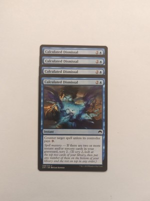 (4) Calculated Dismissal *PLAYSET* Magic Origins Regular NM MTG
