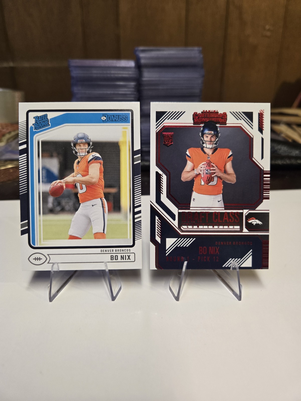 Bo Nix Panini Contenders Draft Class Contenders #23 Red