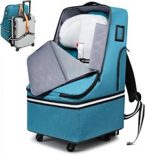 Rolling Car Seat Travel Bag Padded Carseat Travel Backpack Airplane,Large