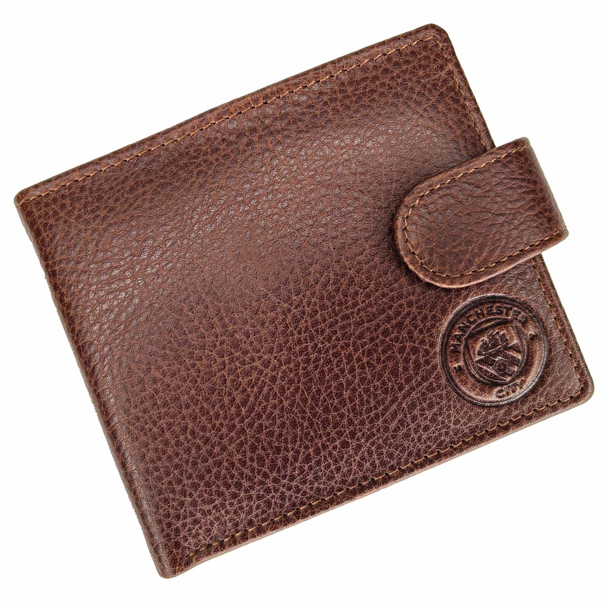 Manchester City FC Premium Brown Leather Wallet, Purses & Wallets, Sports, Gift